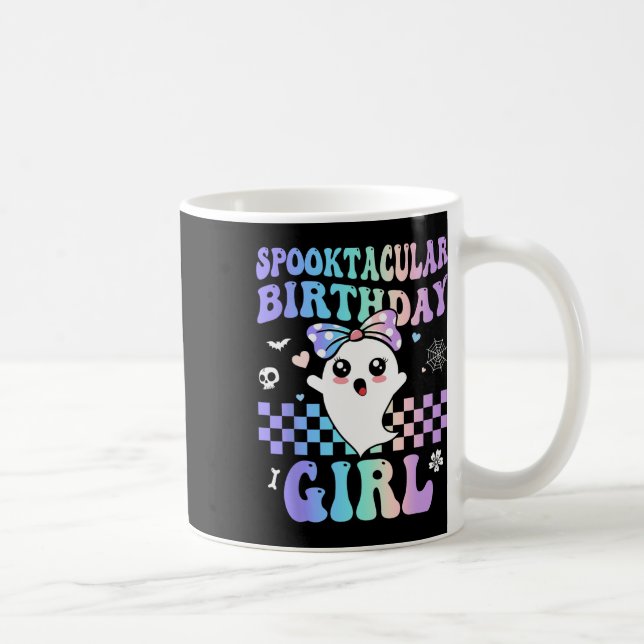 Spooktacular Geburtstag Niedlich Ghost Halloween B Kaffeetasse (Rechts)