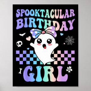 Spooktacular Geburtstag Niedlich Ghost Halloween B Poster