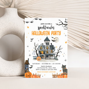 Spooktacular Ghost-Halloween-Party Einladung