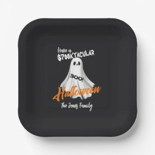 Spooktacular Ghosted Gruß Pappteller