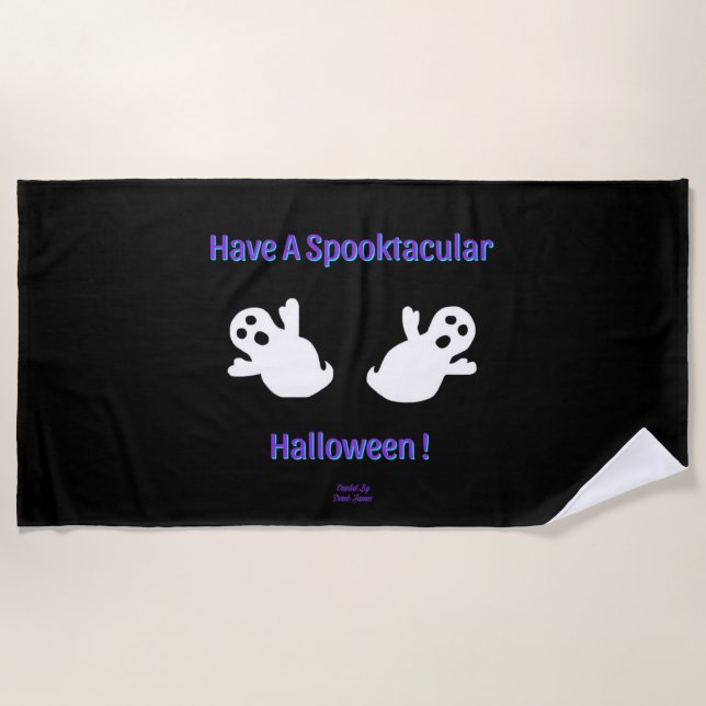 Spooktacular Ghosts Beach Handtuch (Vorderseite)