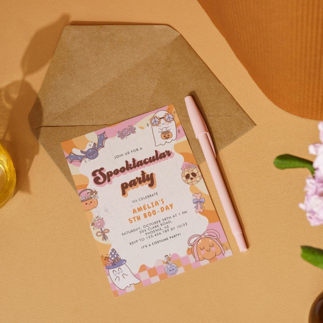 Spooktacular Ghosts Halloween Einladung (Von Creator hochgeladen)