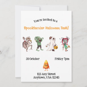 Spooktacular Halloween Bash Einladung