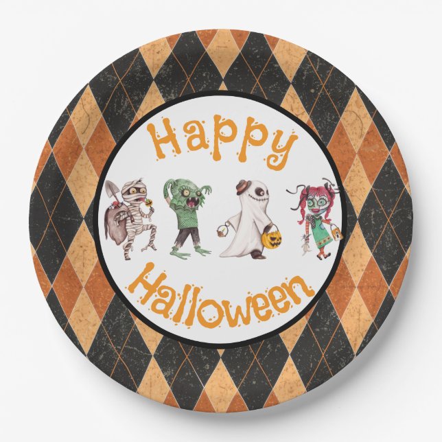 Spooktacular Halloween Bash Pappteller (Vorderseite)