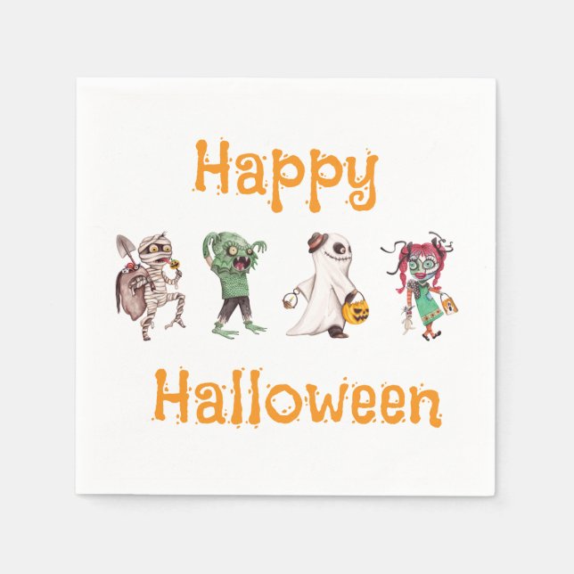 Spooktacular Halloween Bash Serviette (Vorderseite)