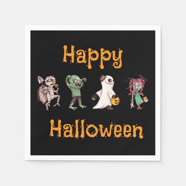 Spooktacular Halloween Bash Serviette (Vorderseite)