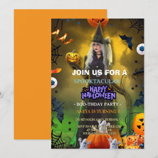 Spooktacular Halloween Einladung