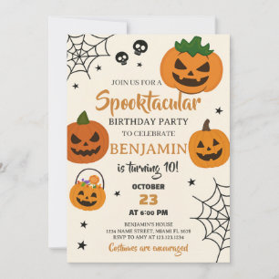 Spooktacular Halloween Einladung
