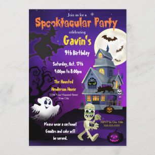 Spooktacular Halloween Einladung