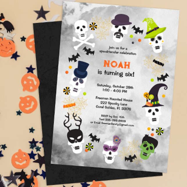 Spooktacular Halloween Einladung (Fun Spooktacular Halloween Birthday Bash)