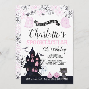 Spooktacular Halloween Geburtstagseinladung Einladung