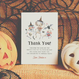 Spooktacular Halloween Geburtstagsparty Danke