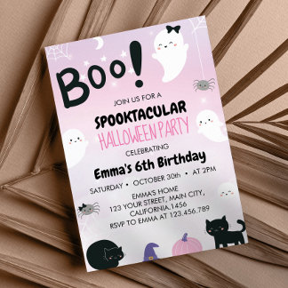 Spooktacular Halloween Geburtstagsparty Einladung