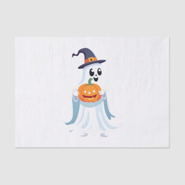 Spooktacular Halloween Ghost Seidenpapier (Vorderseite)