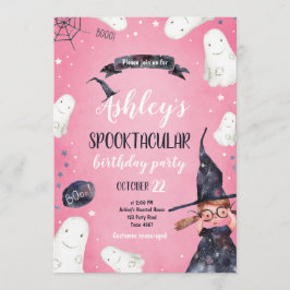 Spooktacular Halloween Hexenhut Ghost Geburtstag Einladung