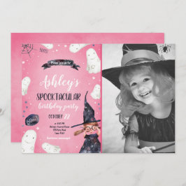 Spooktacular Halloween Hexenhut Ghost Geburtstag Einladung