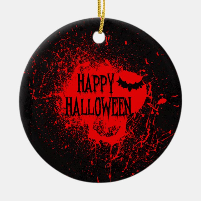 Spooktacular Halloween-Horror | Keramik-Ornament Keramik Ornament (Vorne)