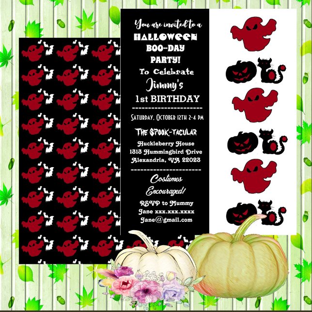 Spooktacular Halloween Kürbislaterne Boo Birthday Einladung (Spooktacular Halloween Jack O Lantern Boo Birthday Invitation)