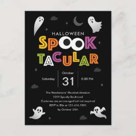 Spooktacular Halloween-Party Einladung Postkarte