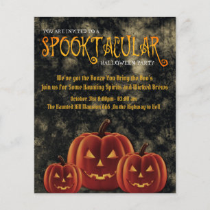 Spooktacular Halloween-Party Pumpkins Flyer