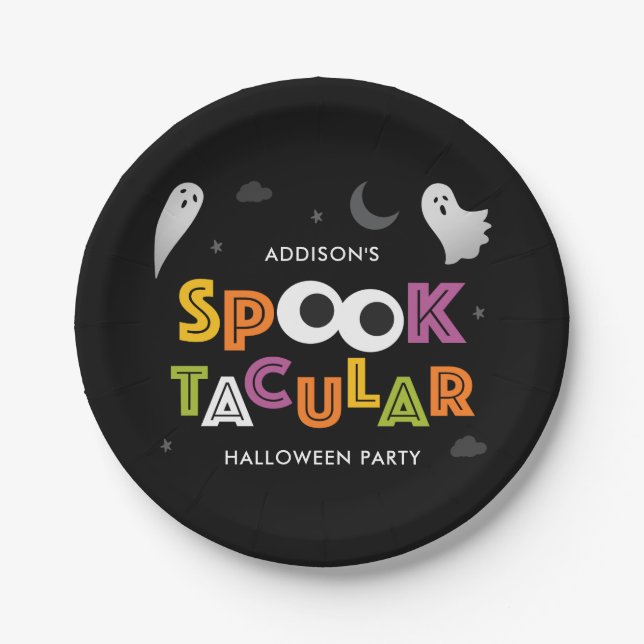 Spooktacular-Halloween-Party-Teller Pappteller (Vorderseite)