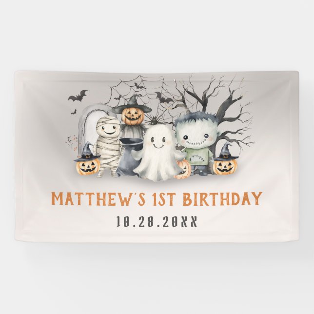 Spooktacular Kids Halloween Banner (Horizontal)