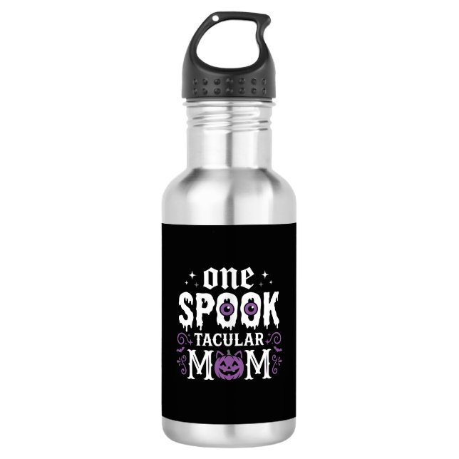 Spooktacular-Mutter-Halloween-Design_1 Edelstahlflasche (Vorderseite)