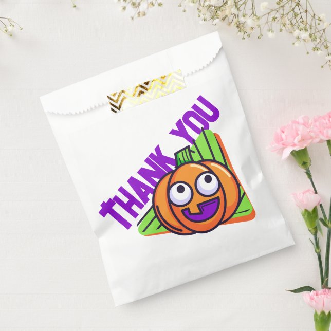 Spooktacular Pumpkin Thank You Gift Bags Geschenktütchen (Versiegelt)