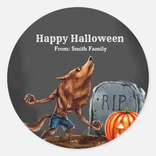 Spooktacular Runder Aufkleber (Vorderseite)