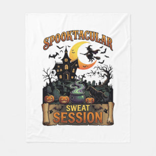 Spooktacular Schweiß-Session Spukhaus Hexe Cau Fleecedecke