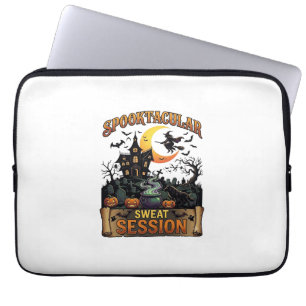 Spooktacular Schweiß-Session Spukhaus Hexe Cau Laptopschutzhülle
