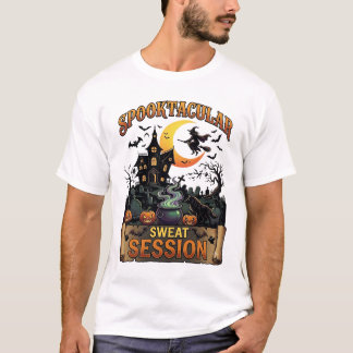 Spooktacular Schweiß-Session Spukhaus Hexe Cau T-Shirt