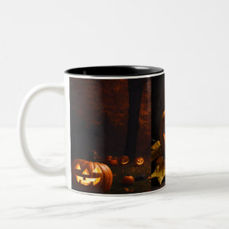 Spooktacular Sips: Sammlung Halloween-Tasse Zweifarbige Tasse