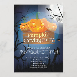 Spooktacular Spaß-Kürbis, der Party Halloween Einladung