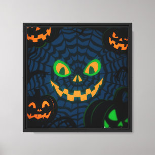 Spooktacular Spaß! Personalisiert Halloween Pumpki Leinwanddruck