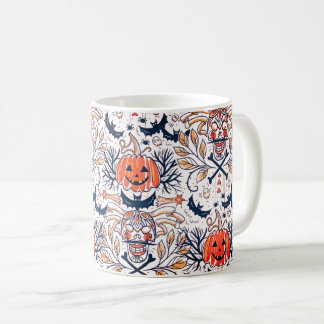Spooktaculare Fun Halloween Pattern Wraparound Kaffeetasse