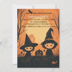 Spooktakuläre dunkle Geisterhaus-Halloween-Party I Einladung