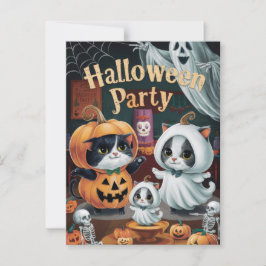 Spooktakuläres Halloween-Party Postkarte