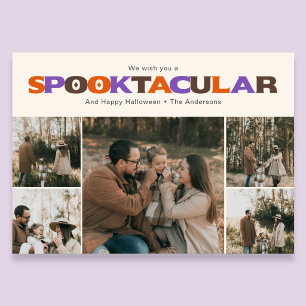 Spooktastisch lustige Halloween-Foto-Feiertag  Feiertagskarte