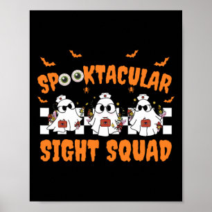 Spooktokuläre Sight Squad Ghost Halloween-Optometr Poster