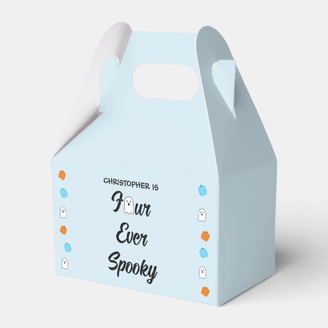 Spooky 4. Geburtstag Geschenkschachtel (Vorderseite)