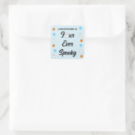 Spooky 4. Geburtstag Quadratischer Aufkleber