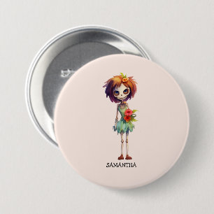 Spooky, aber Niedlich Zombie Kid - Adorable Macabr Button