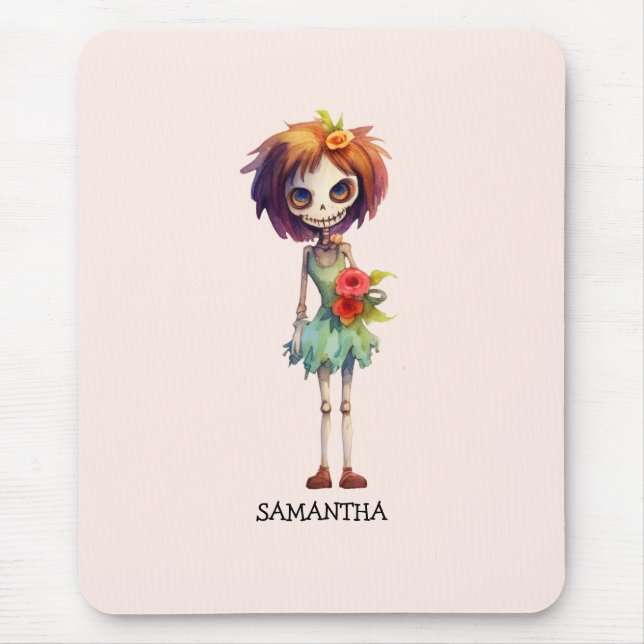 Spooky, aber Niedlich Zombie Kid - Adorable Macabr Mousepad (Vorne)