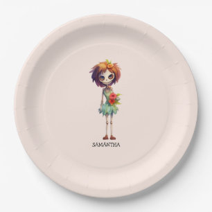Spooky, aber Niedlich Zombie Kid - Adorable Macabr Pappteller