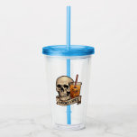 Spooky Acryltrinkbecher<br><div class="desc">Sip your favorite brew in bone-chilling style with this “Spooky Spice” 
! Featuring a spooky skull and iced pumpkin spice latte,  this Halloween-ready design is perfect for PSL lovers and gothic coffee fans alike.</div>