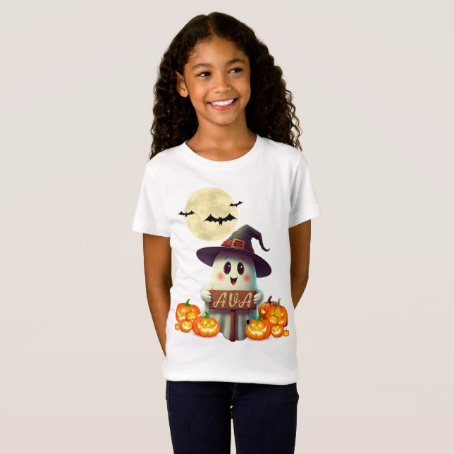 Spooky Adventure eines Geisterns "Ava" T-Shirt (Vorne ganz)