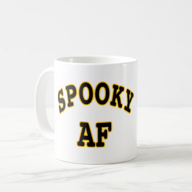 SPOOKY AF- HALLOWELY KAFFEETASSE (Vorderseite Links)