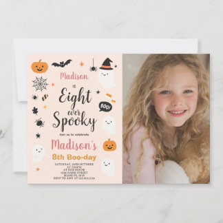 Spooky Aight Kids Halloween Geburtstag Einladung