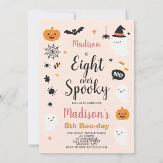 Spooky Aight Kids Halloween Geburtstag Einladung